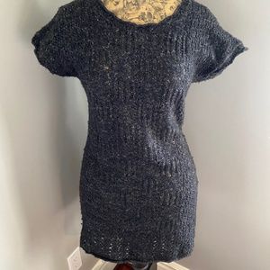 Sparrow Anthropologie Knit Charcoal Wool Dress - Size XS